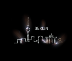 Hotfix Strass Bügelbild - Skyline Berlin Hotfix Strass Bügelbild - Skyline Berlin
