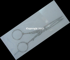 Hotfix Bügelbild Strass Schere Friseur Frisör 120503