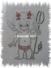 Hotfix Strass Bügelbild Motiv süßer Teufel 120812