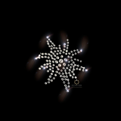 Hotfix Strass Edelweiss Bügelbild - Süßes kleines Motiv zum Aufbügeln 190823