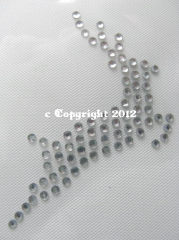 Bügelbild Strass Reh Hirsch re. Springbock groß 120202