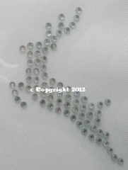 Bügelbild Strass Reh Hirsch Springbock groß li. 120202