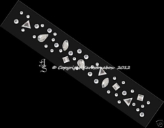 Hotfix Bügelbild kl. Strass Borte Ranke aus Strass Formen 121015