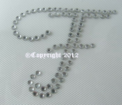 Strass Bügelbild Initialen Nr. 2 Buchstabe F120503