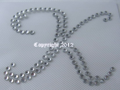 Strass Bügelbild Initialen Nr. 2 Buchstabe K120503
