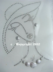 Hotfix Strass Bügelbild Frau Silber/Crystal 121101