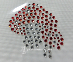 Hotfix Strass Bügelbild 2 süße Pilze 130823