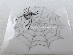 Hotfix Bügelbild Strass  Spinne im Netz 141001