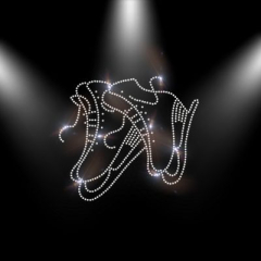 Hotfix Strass Bügelbild Skater-Schlittschuhe Motiv! 141216