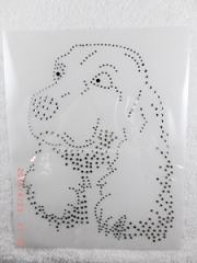 Hotfix Strass Glas Bügelbild Hund Cocker Spaniel zur Wahl 140316