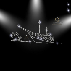 Hotfix Strass Bügelbild Applikation SegelSchiff Yacht Boot Kreuzfahrt 150503 Hotfix Strass Bügelbild Applikation SegelSchiff Yacht Boot Kreuzfahrt 150503