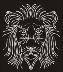 SONDERANGEBOT  Hotfix Bügelbild Strass Löwe Nailheads Strass 140507-03sg