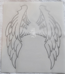 Hotfix Strass Buegelbild tolle grosse-Engel-Fluegel 201126