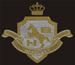 Beispiel Strass eigenes Logo zum aufbügeln UNVERKÄUFLICHES MUSTER