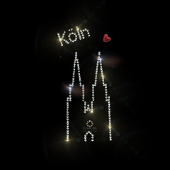 Hotfix Strass Bügelbild Motiv Köln Dom Applikation 230205 Hotfix Strass Bügelbild Motiv Köln Dom Applikation 230205