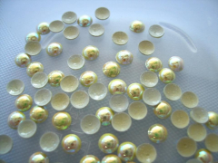 720 Dome Studs 3mm Gelb AB Irisierend