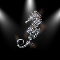 Hotfix Strass Bügelbild Seepferd Applikation Motiv 231219 Hotfix Strass Bügelbild Seepferd Applikation Motiv 231219