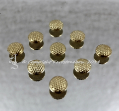 Nieten Bügelnieten rund grob 6 mm Gold