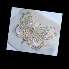 Strasssteine Motiv Schmetterling Gelb 230609