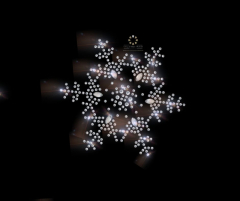 Hotfix Strass Bügelbilder wunderschöne Schneeflocke Eiskristall 120824