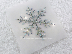 Hotfix Strass Bügelbild tolles Eiskristall AB-Crystal 141201 Schneeflocke