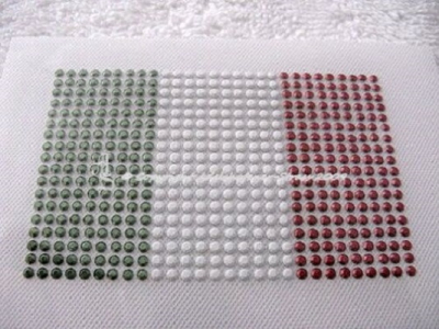 Bügelbild Italien Fahne Wappen 120215 – kleines Flaggen Motiv