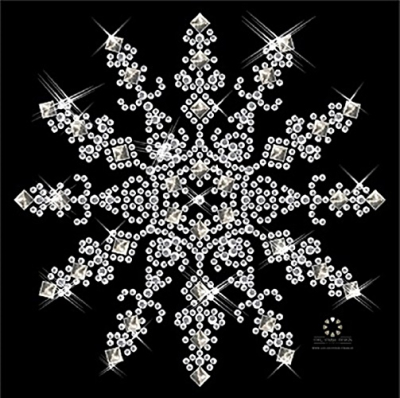 Strass Bügelbild Eiskristall außergewöhnlich mit Formen Crystal 130521 Strass Bügelbild Eiskristall außergewöhnlich mit Formen Crystal 130521